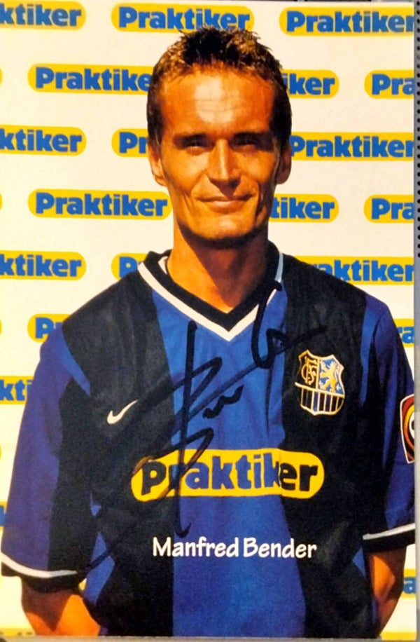 Manfred Bender Autogrammkarte 1. FC Saarbrücken 2000/01 Praktiker original signiert