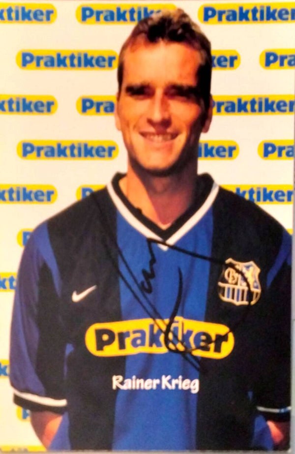 Originale Autogrammkarte Rainer Krieg – 1. FC Saarbrücken Saison 2000/2001 – Handsigniert