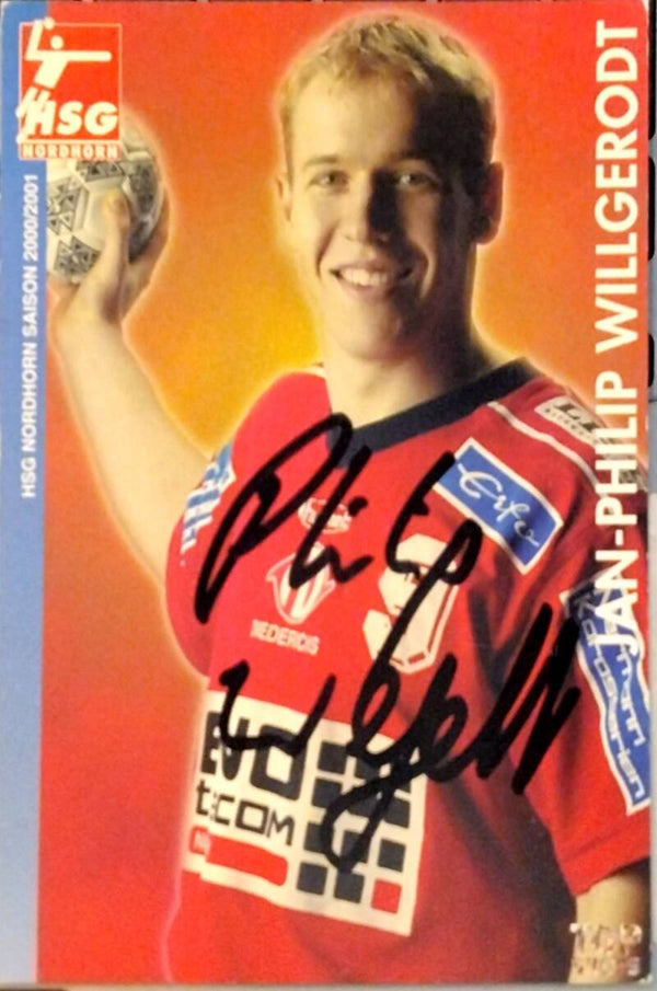 Jan-Philip Willgerodt Autogrammkarte | HSG Nordhorn | Original Signiert | Saison 2000/01