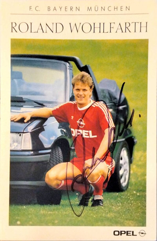 Autogramm Fussball | FC Bayern München | 1989 | Roland WOHLFARTH