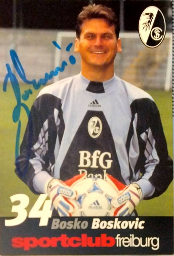 Bosko Boskovic autograph card SC Freiburg 1998-99 original signed