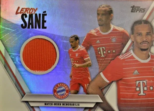 Leroy Sané – Player-Worn Relic – 2023-24 Topps FC Bayern München Team Set #RC-LS