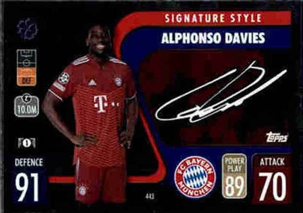 443 - Alphonso Davies - Signature Style  - MACL21/22