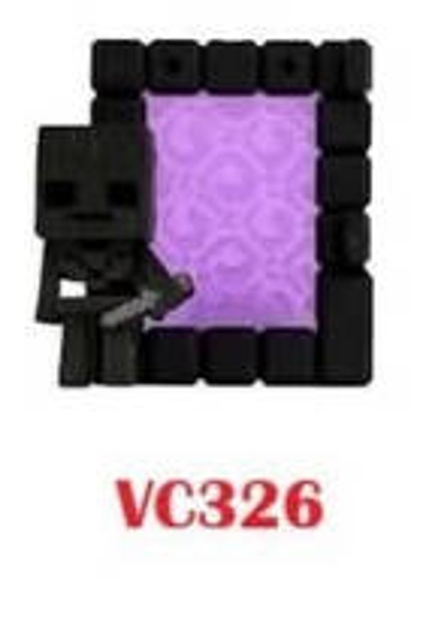 Kinder Joy Minecraft (2026) Sammelfigur – Wither-Skelett im Nether-Portal (VC326)
