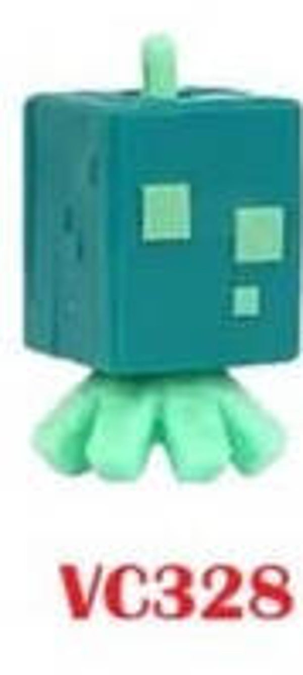 Kinder Joy Minecraft (2026) Sammelfigur – Leuchttintenfisch / Glow Squid (VC328)