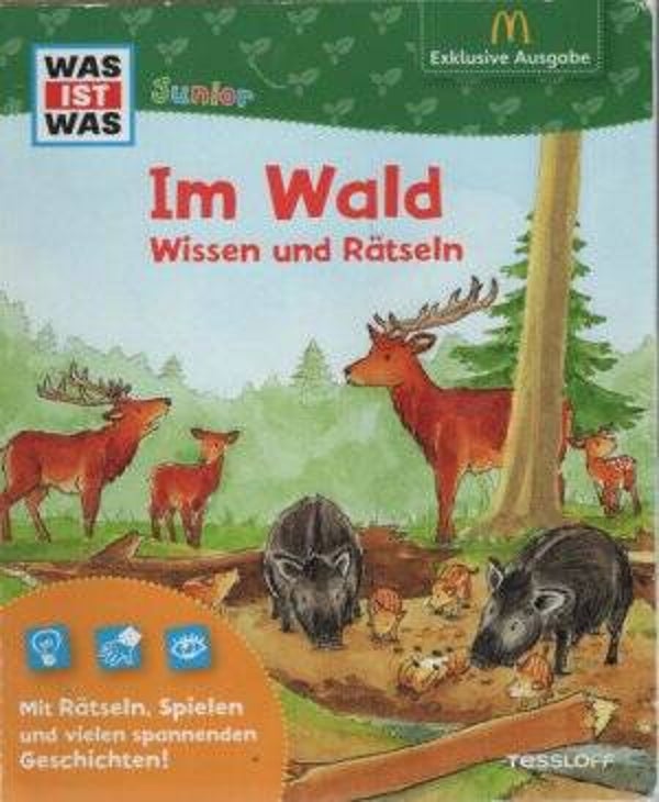 Mc Donalds Happy Meal   Was ist Was Junior: Im Wald - Wissen und Rätseln