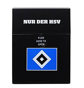 Zigarettenbox Big, Etui, HSV Hamburg Hamburger SV Sprungdeckel, black