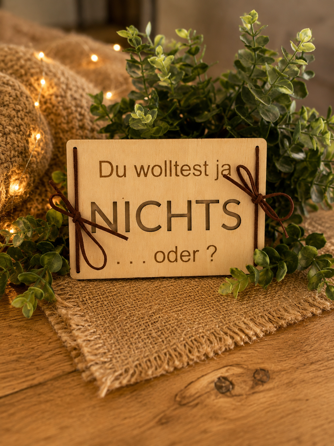 Du wolltest ja nichts… oder? – Geldgeschenkkarte