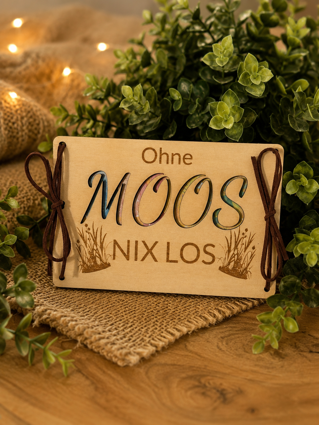 Ohne Moos nix los – Geldgeschenkkarte