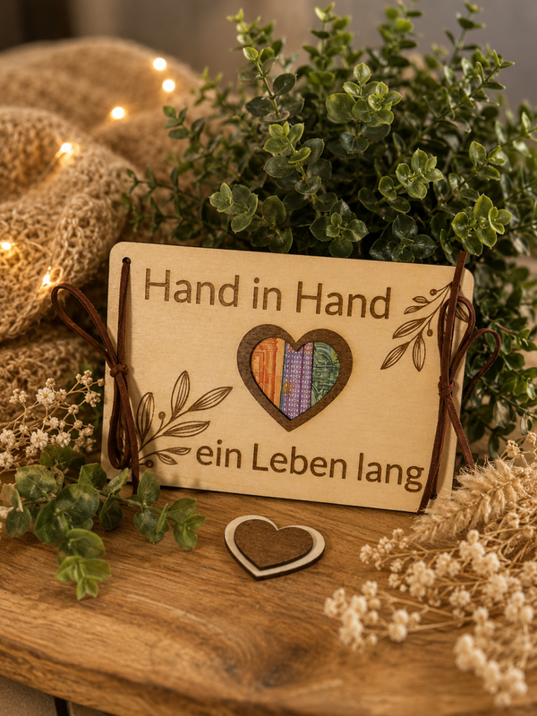 Hand in Hand – Geldgeschenkkarte