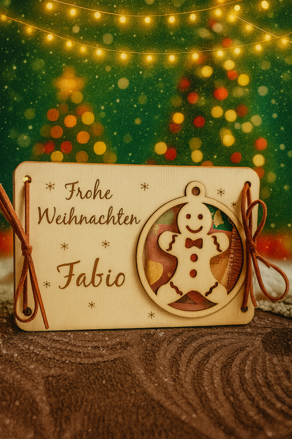 Holzkarte „Lebkuchen“