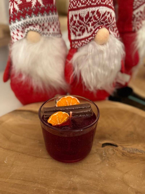 Glühwein im Glas