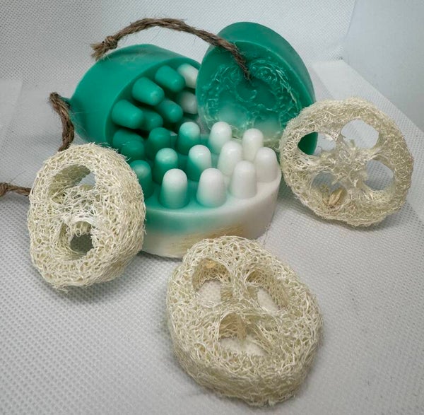 Massage-Seife mit Natur-Luffa & Ziegenmilch