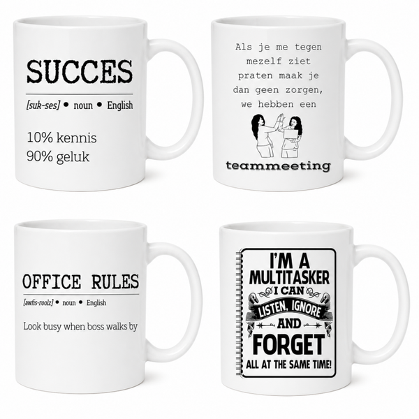 Koffietas - kantoor quotes