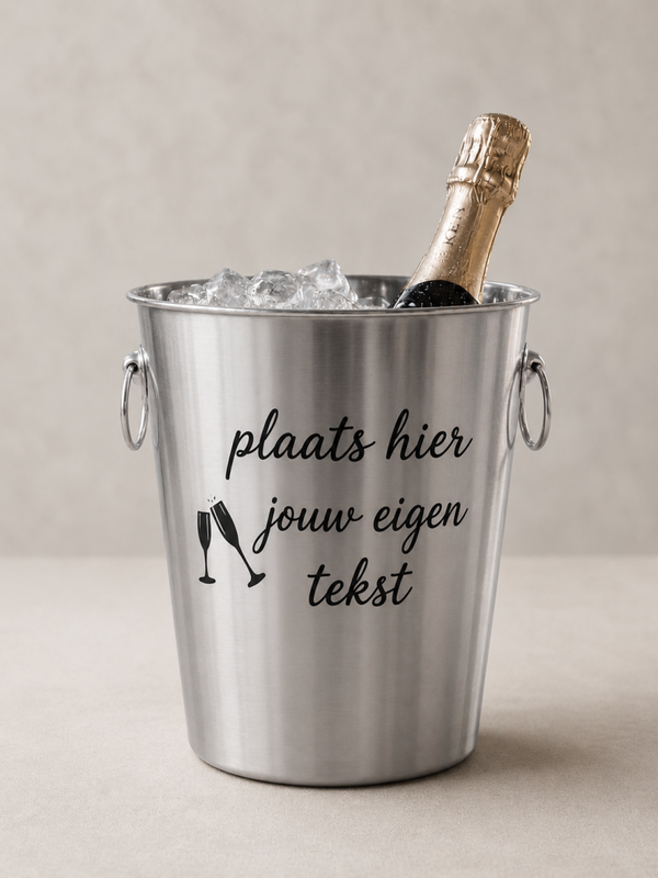 Champagne emmer eigen tekst - RVS