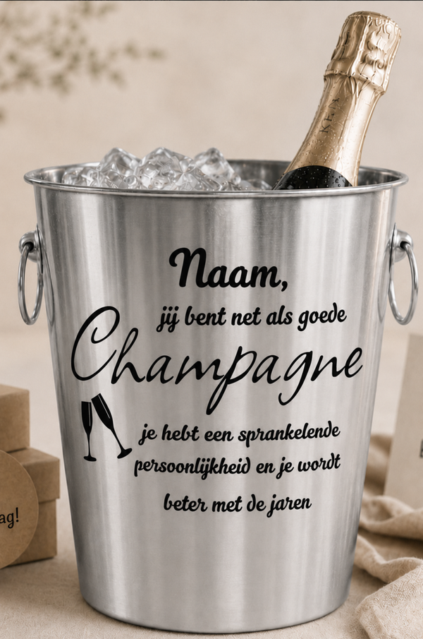 Champagne emmer sprankelende persoonlijkheid