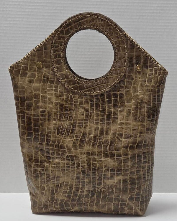 Cardi Round Tote Leather Bag.