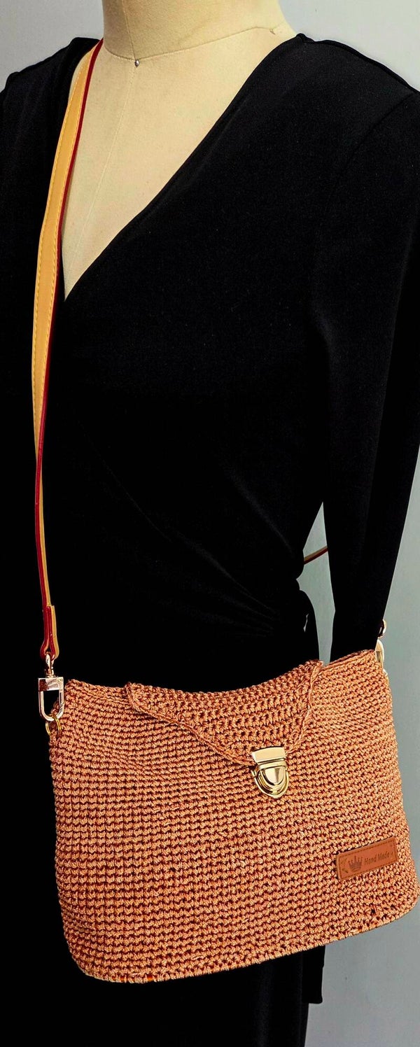 Ligth Caramel Handmade Bag..#1036 c