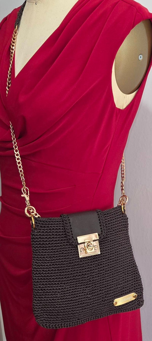 Dark Brown Handmade Handbag #1155C.