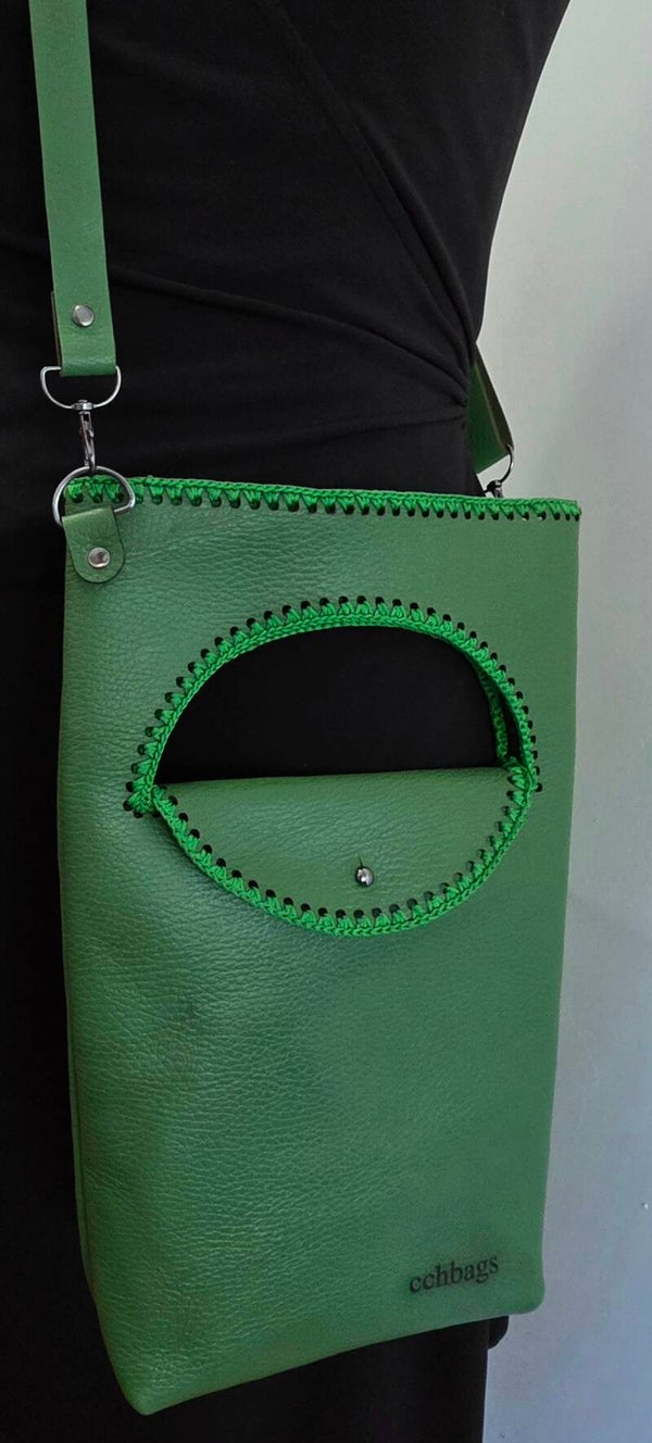 Comic Crossbody Genuine Leather