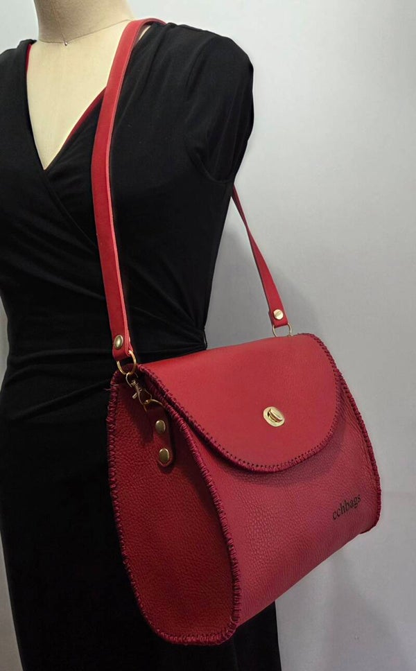 Furor Red Handbag.