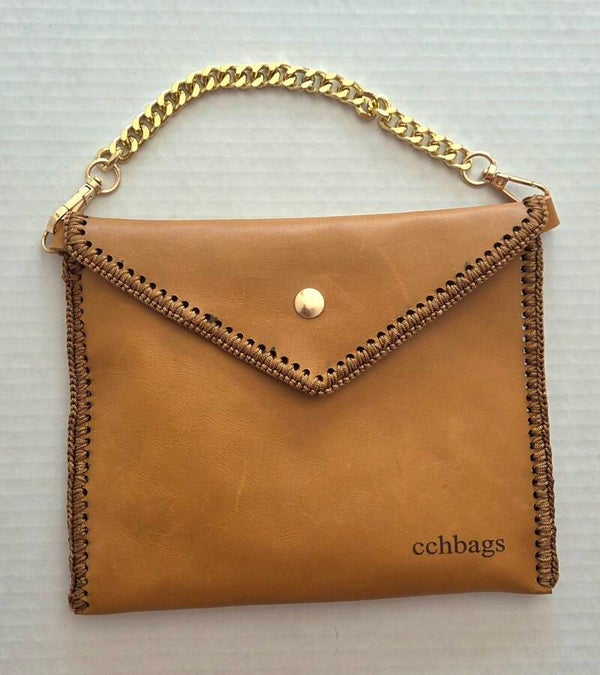 Bella Clutch  Genuine Leather.
