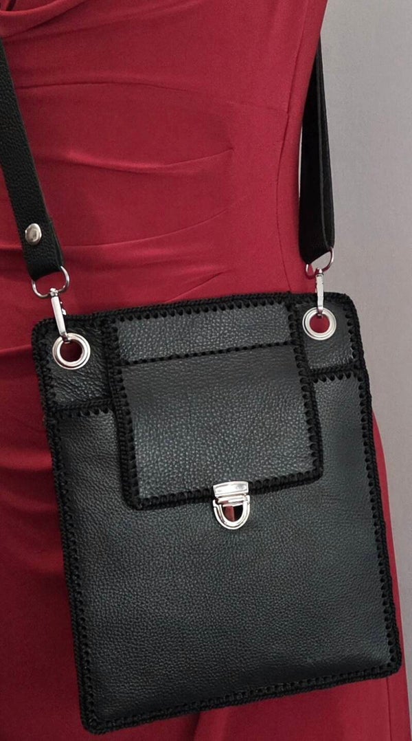 Dream Black Genuine Leather Bag.