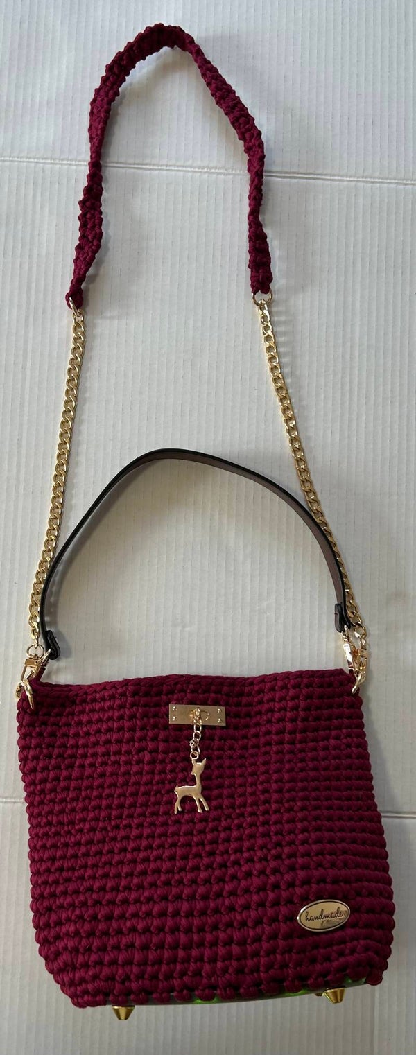 Dark Red Handmade Bag #1113 C.