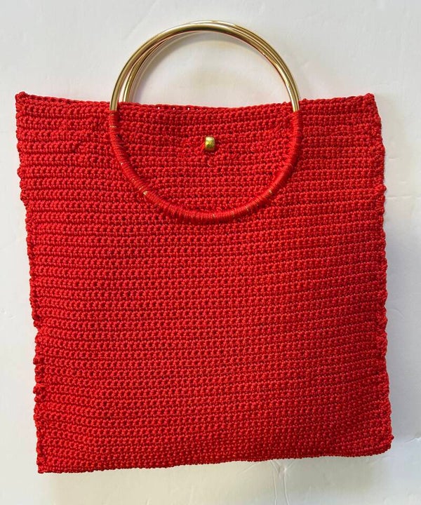 Red Handmade Totes Bag  #1138 C