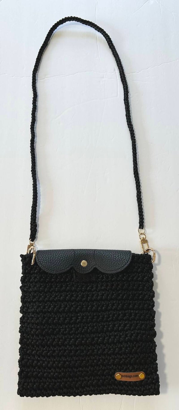 Black Handmade Bag # 1142C