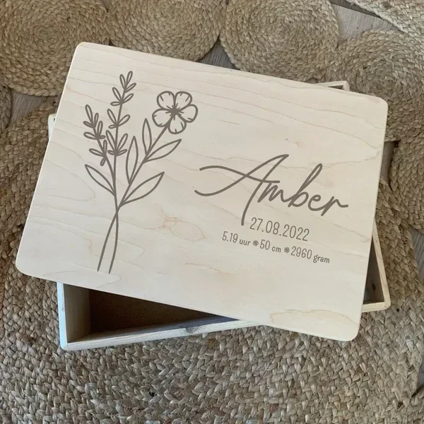 Herinneringsbox (klepdeksel) - Boeket