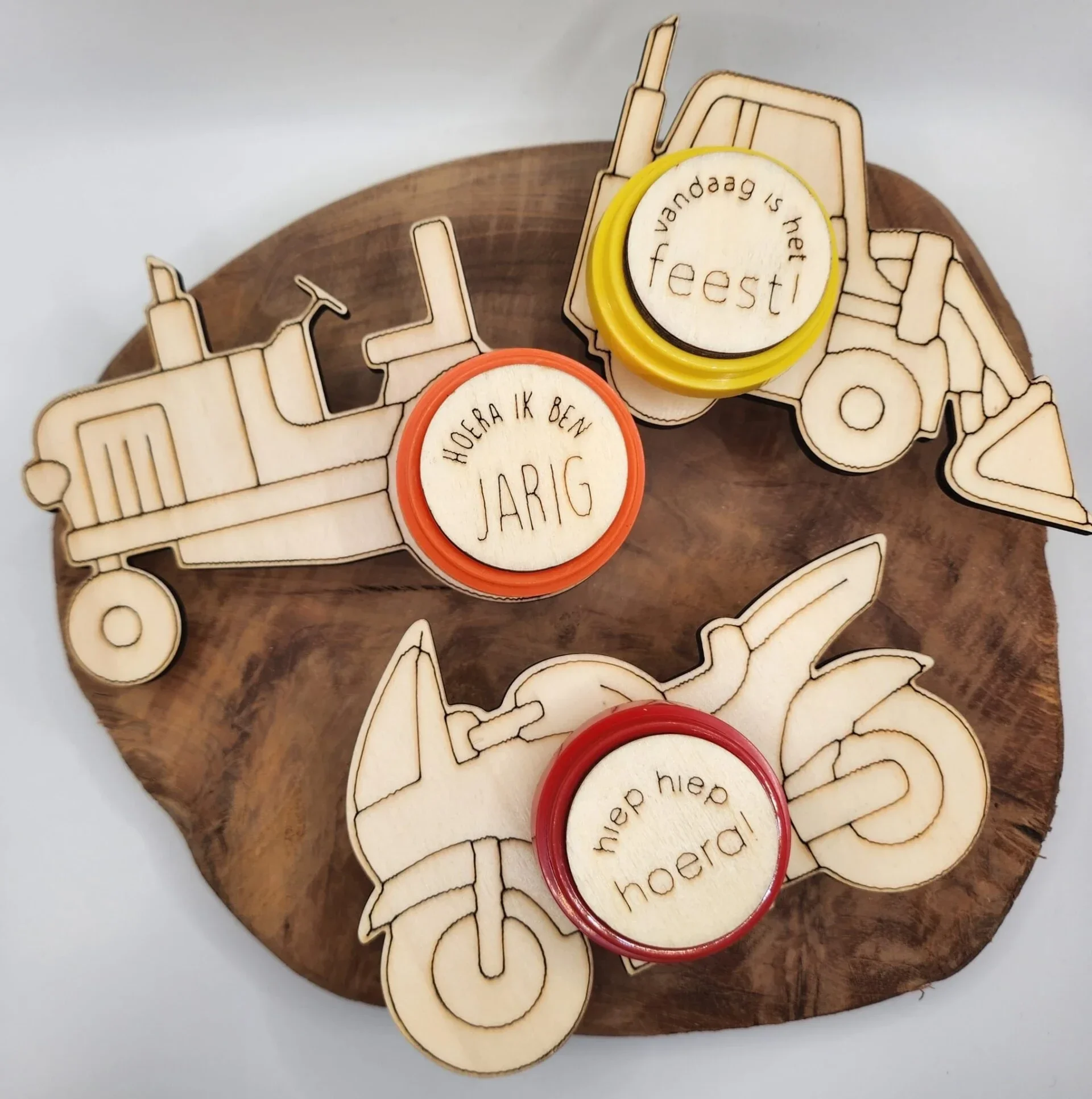 Traktatie Klei - Voertuigen set