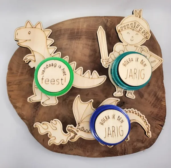 Traktatie Klei - Draken en Ridders set