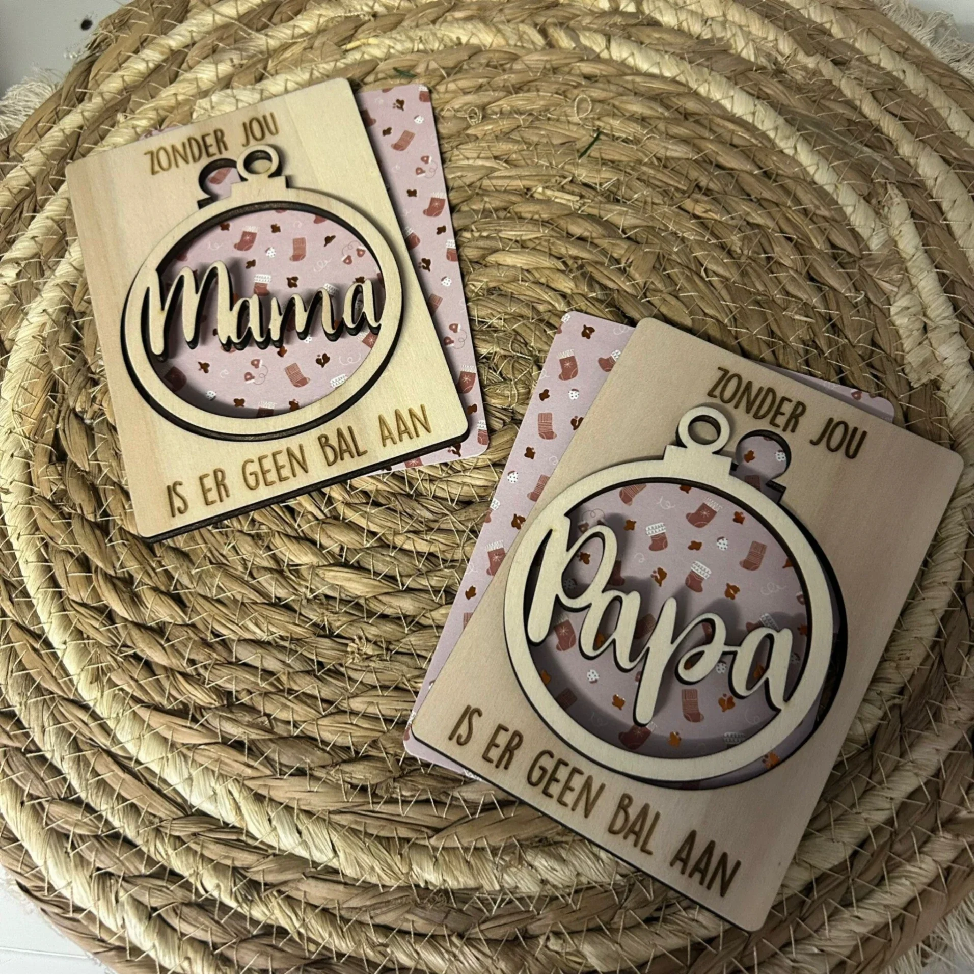 Kerstkaart - Zonder jou