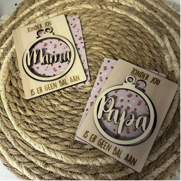 Kerstkaart - Zonder jou