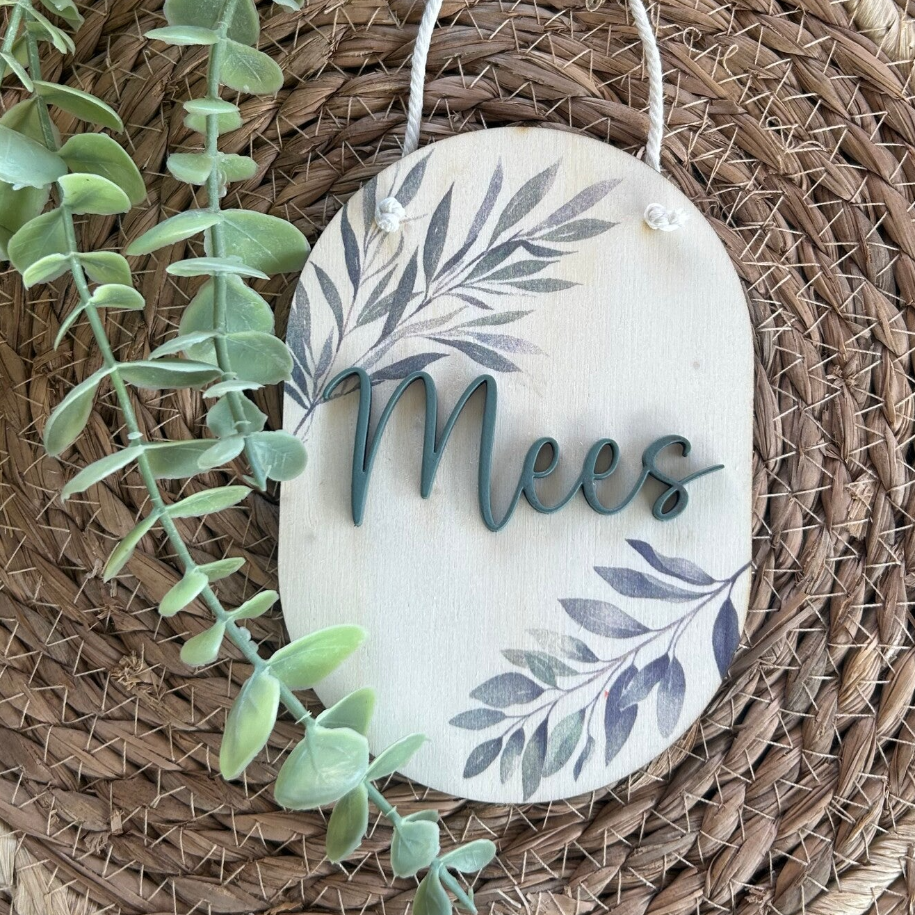 Geboortebord Botanisch