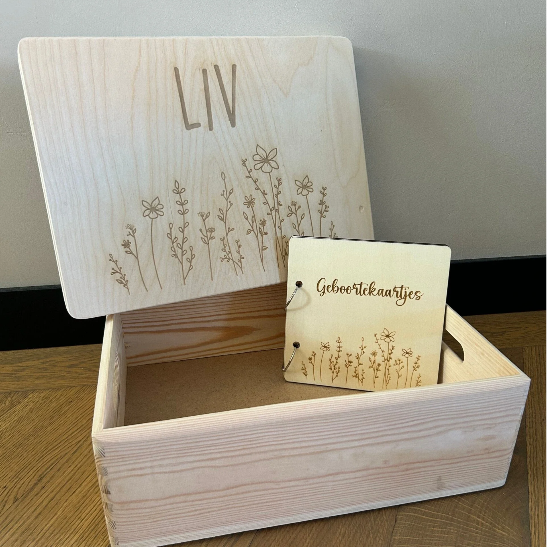 Herinneringsbox (klepdeksel) - Wildflowers