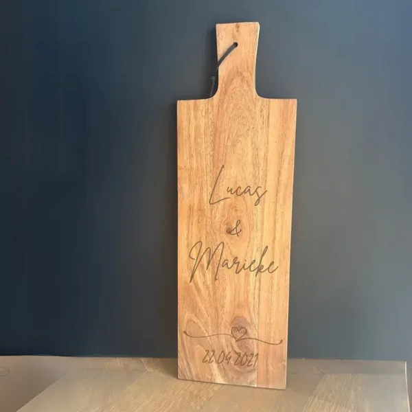 Borrelplank; Acacia Groot, Bruiloft