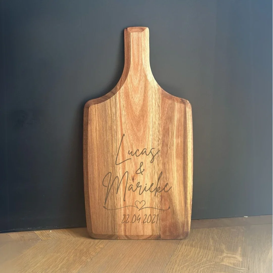 Borrelplank; Acacia Hout, Bruiloft