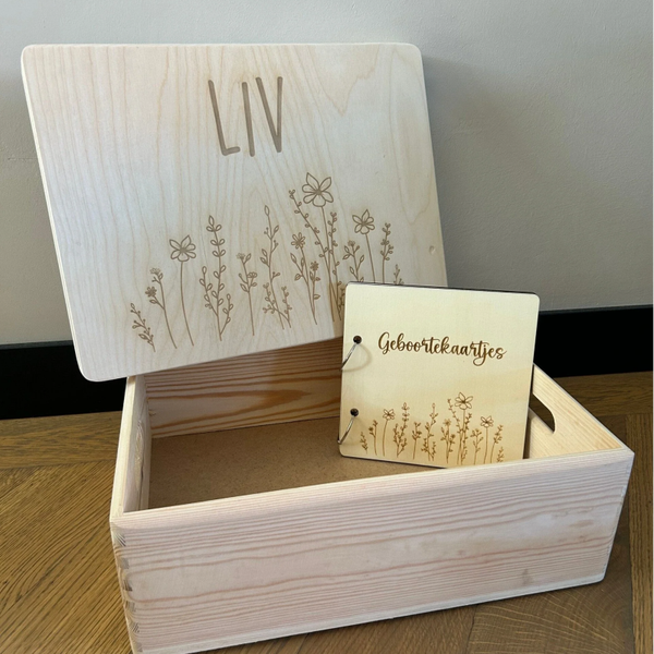 Herinneringsbox (klepdeksel) - Wildflowers