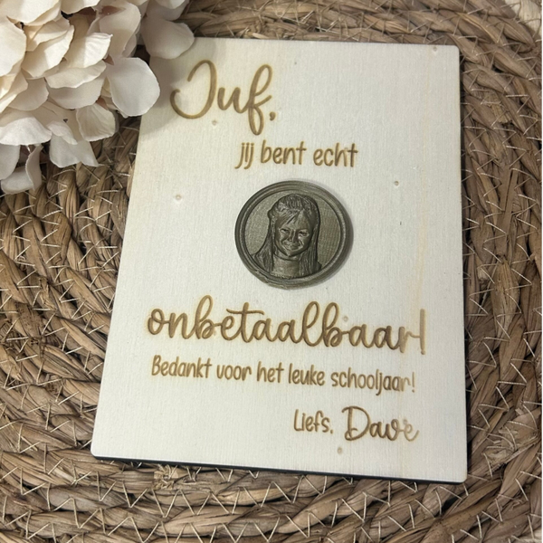 Kaart Juf - Onbetaalbaar