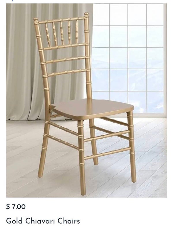 Chiavari Chair Gold/Silver