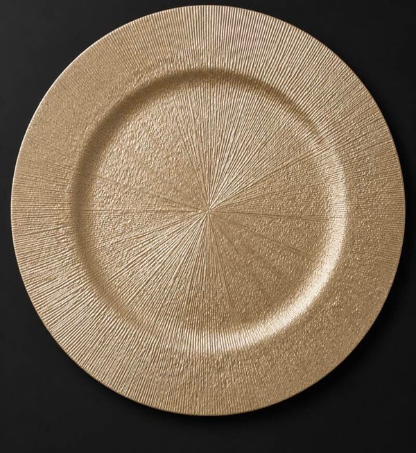 Gold /silver charger plate