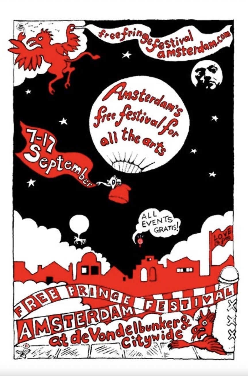 Free Fringe Festival Amsterdam 2017, poster