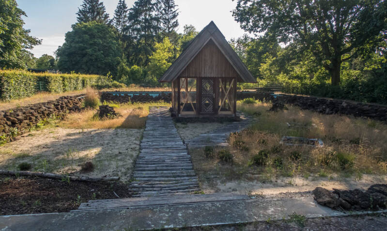 Oude Romeinse weg nagebouwd.