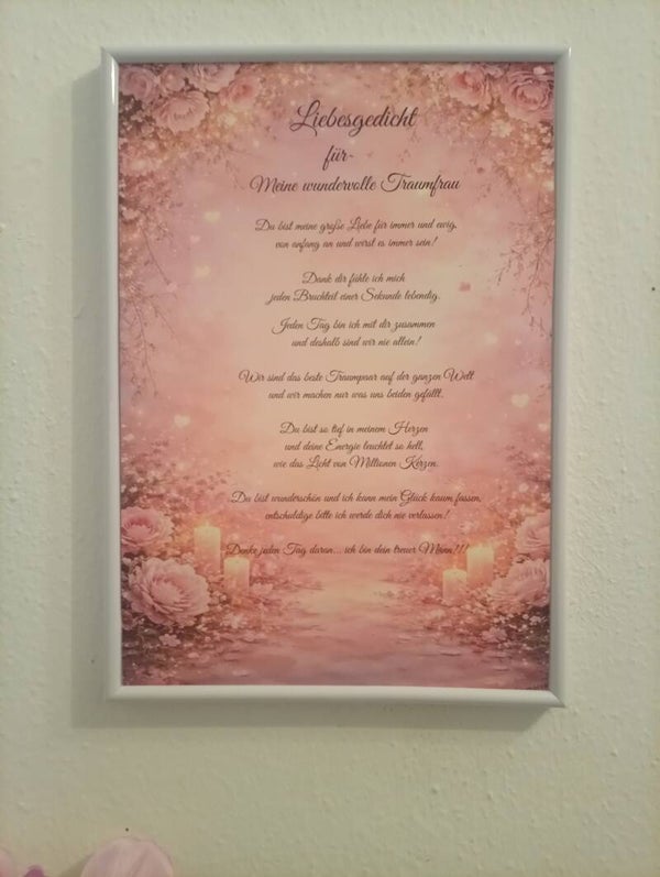 Liebesgedicht - Geschenk für Partner