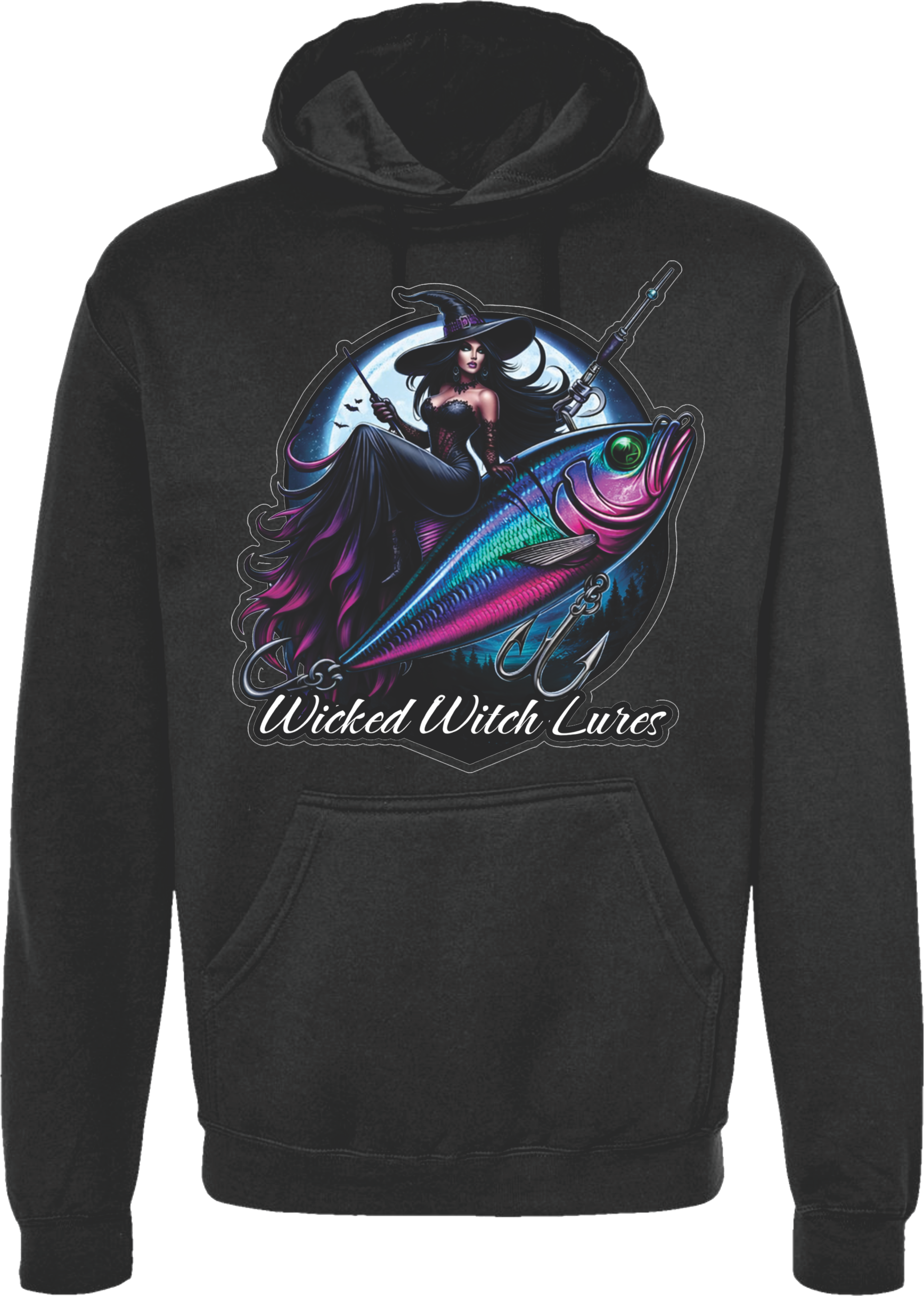 BLACK OR GRAY UNISEX WICKED WITCH HOODIE