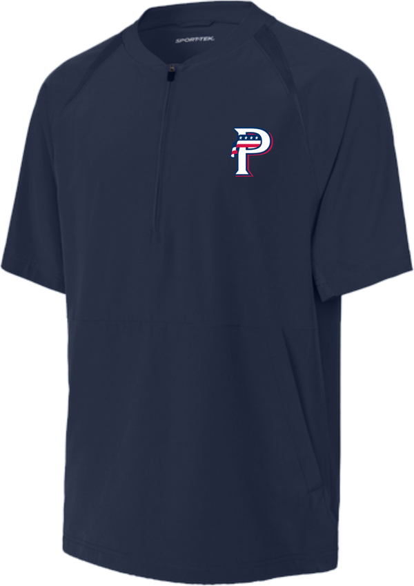 Sport-Tek® Repeat 1/2-Zip Short Sleeve Jacket Navy