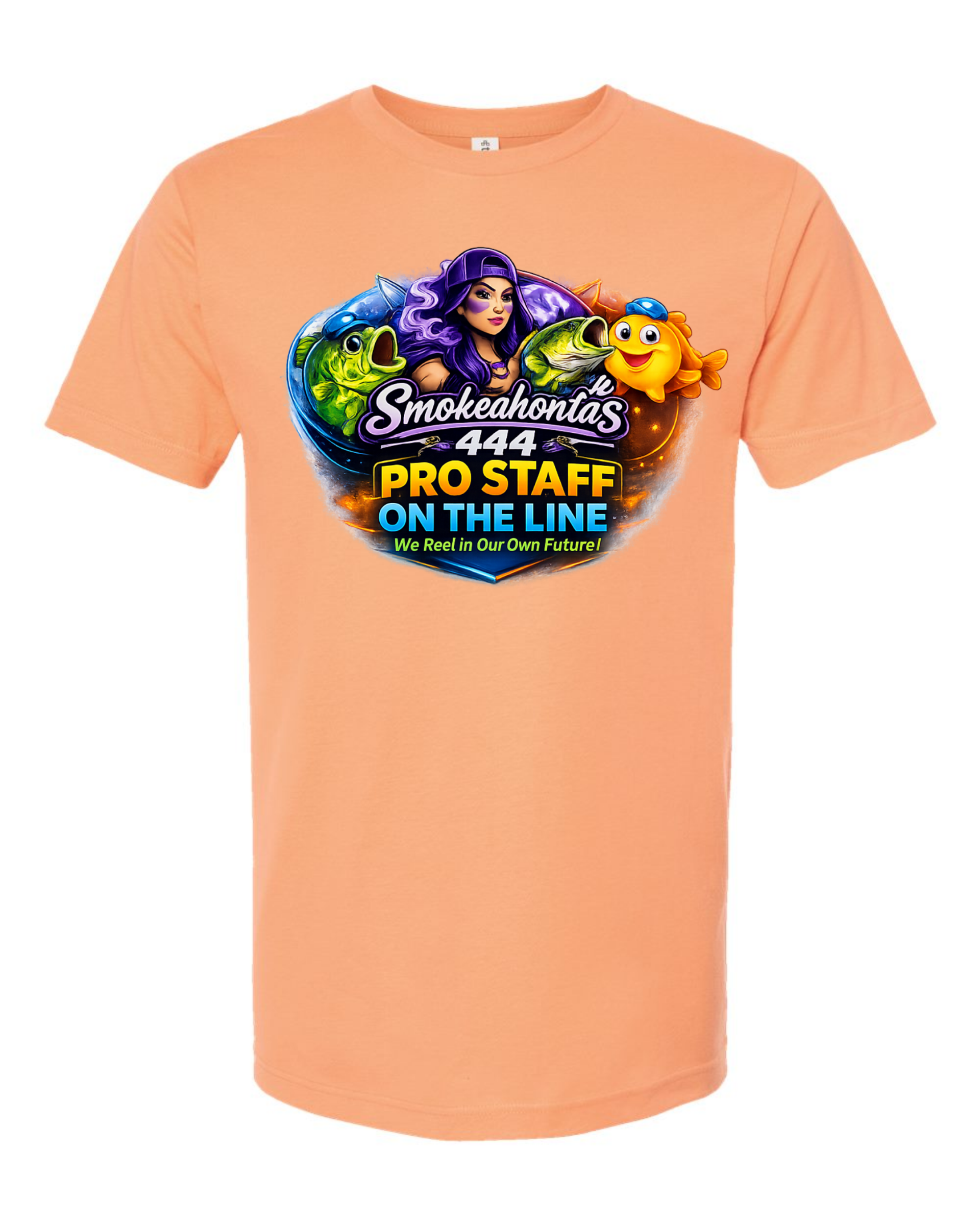 SMOKEAHONTAS PRO STAFF CANTALOUPE T-SHIRT OR HOODIE