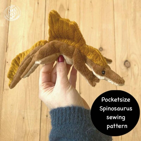 Spinosaurus plushie sewing pattern